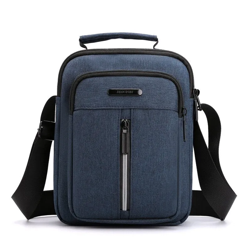 Mini practical men crossbody bags retro sturdy nylon men's shoulder bag casual outdoor short-distance travel bags