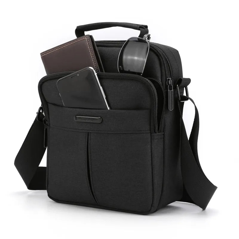 Mini practical men crossbody bags retro sturdy nylon men's shoulder bag casual outdoor short-distance travel bags