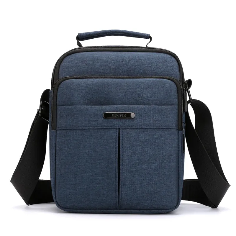 Mini practical men crossbody bags retro sturdy nylon men's shoulder bag casual outdoor short-distance travel bags