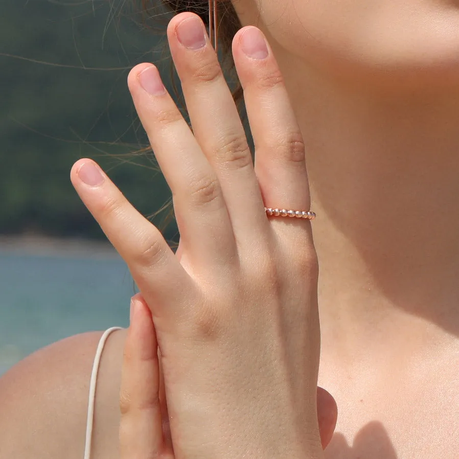 Minimalist Beaded Ring