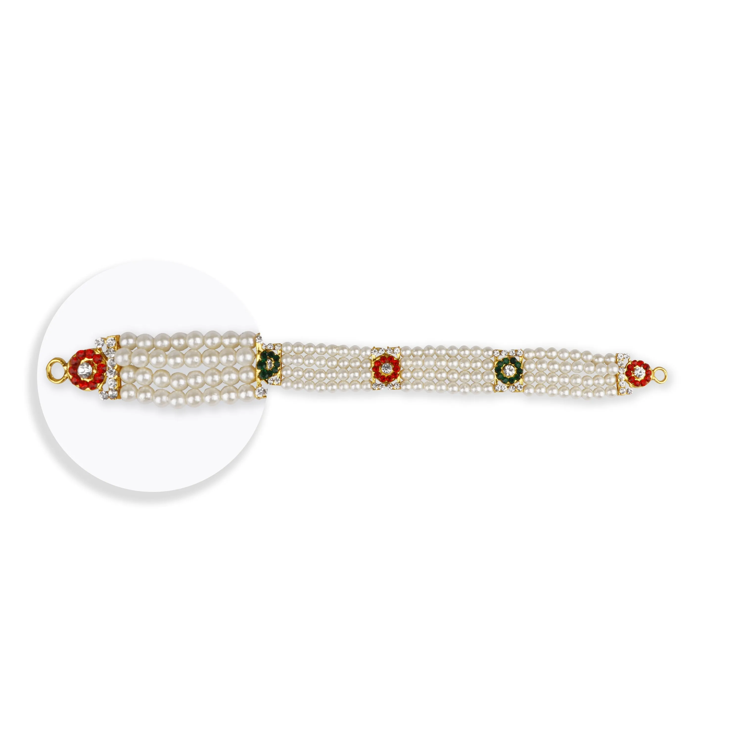Moti Belt - 10 Inches | Waist Belt/ Deity Jewellery/ Ottiyanam for Deity