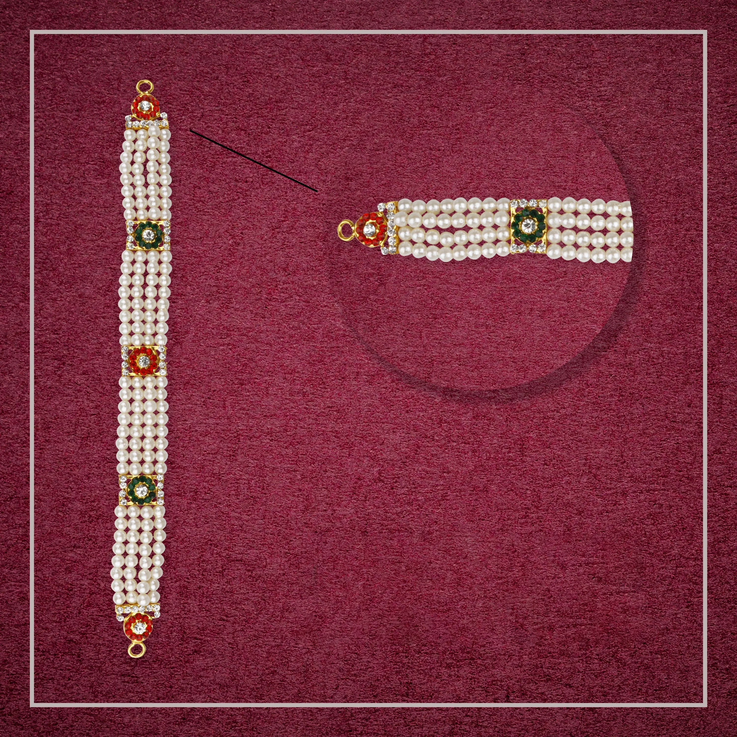 Moti Belt - 10 Inches | Waist Belt/ Deity Jewellery/ Ottiyanam for Deity