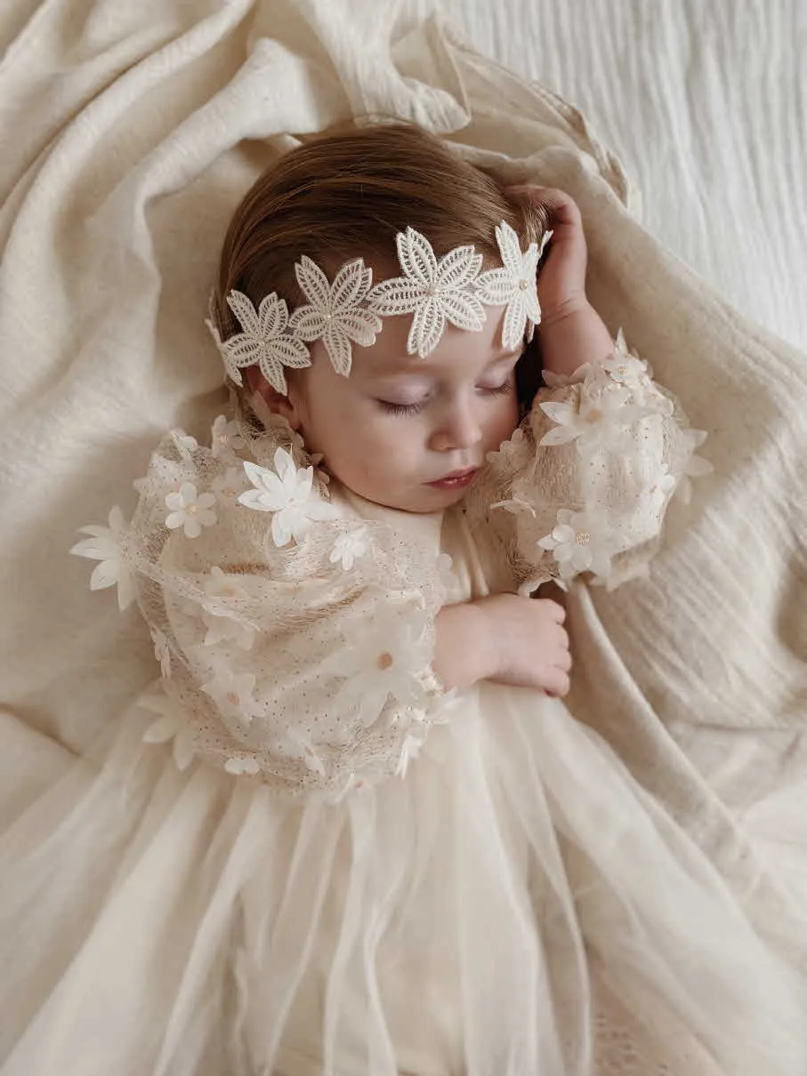 Pearl Flower Headband