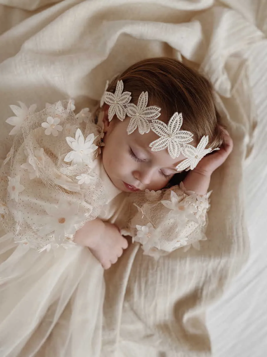 Pearl Flower Headband