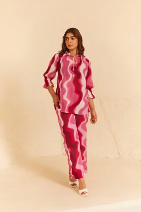 Pink Printed Co-ord Set