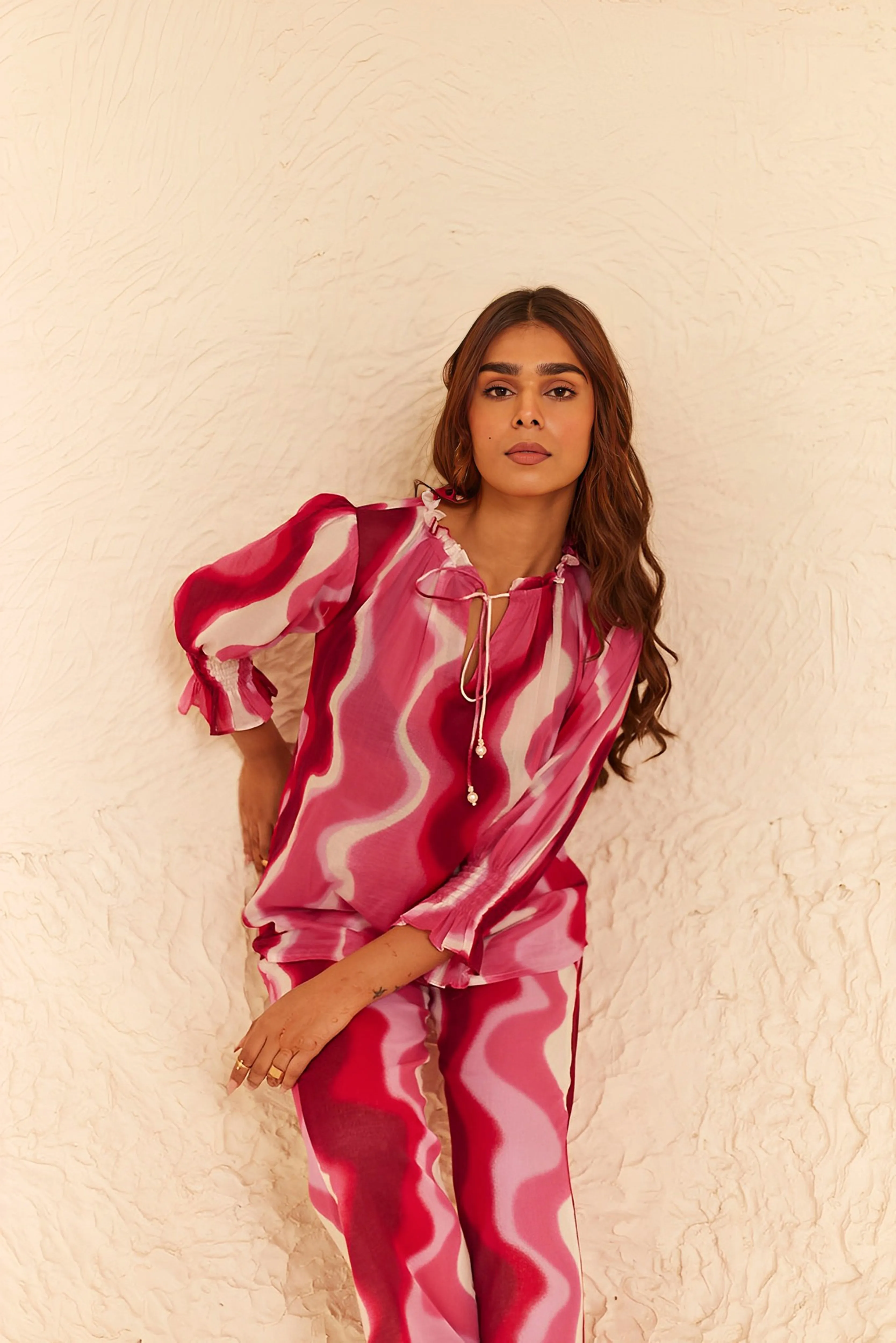 Pink Printed Co-ord Set