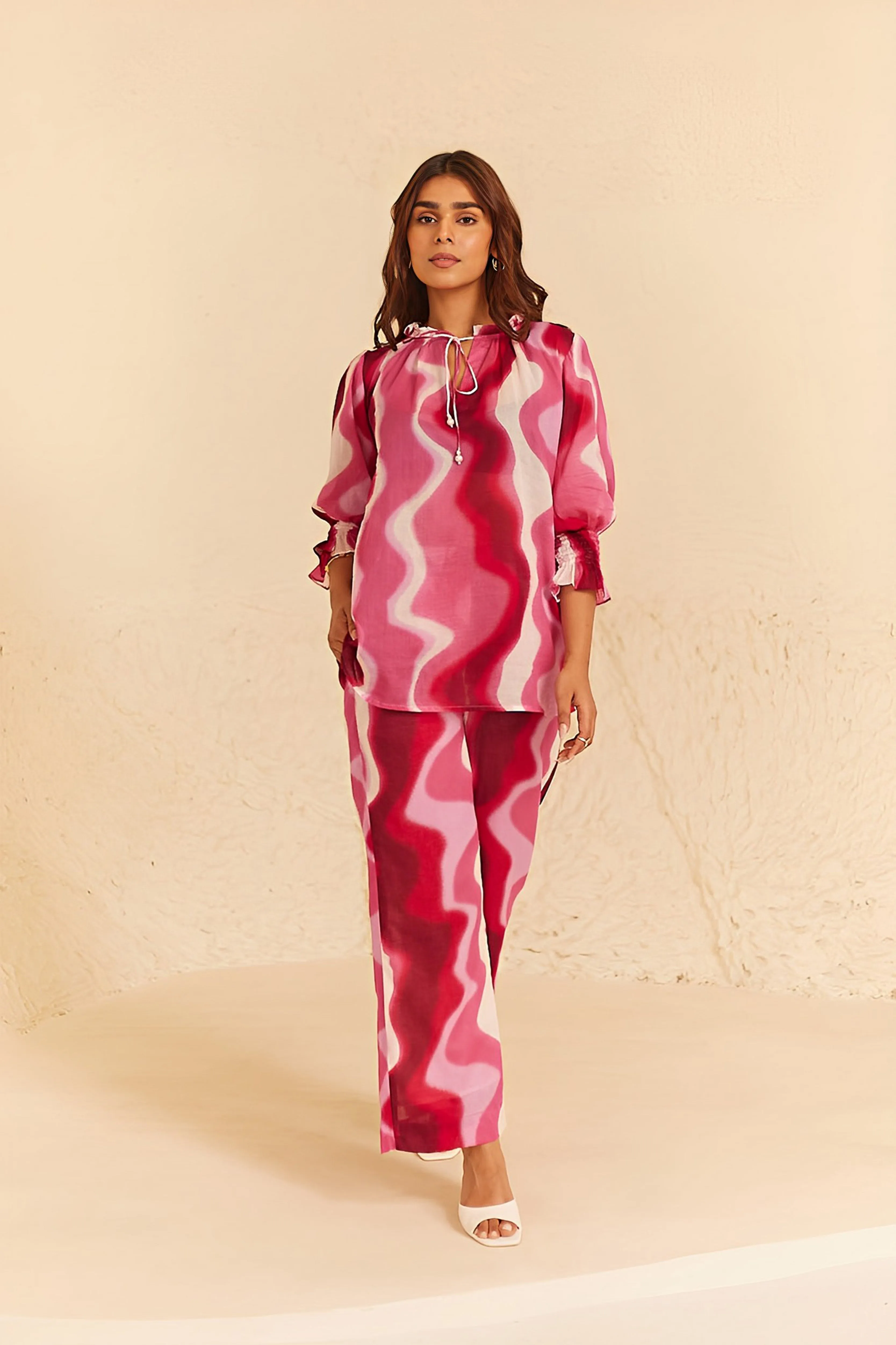 Pink Printed Co-ord Set