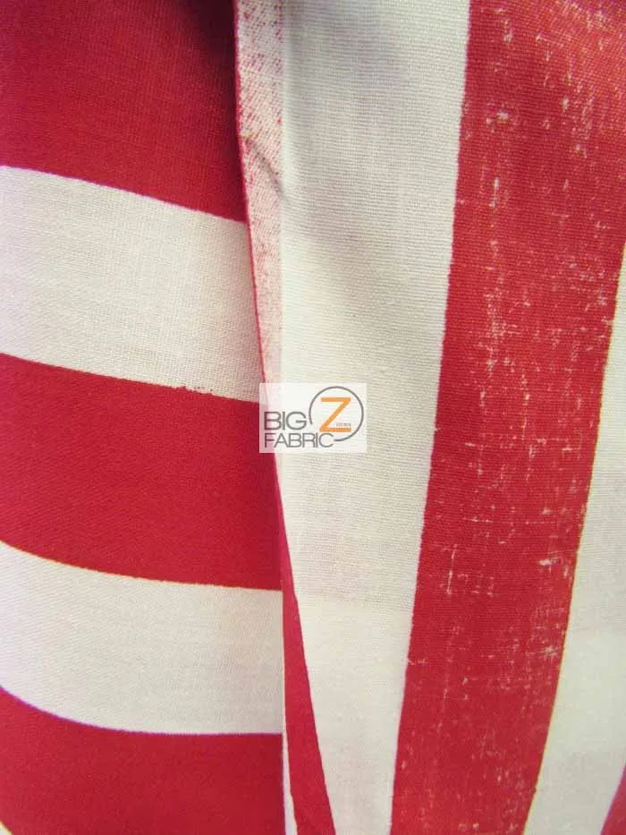 Poly Cotton 1 Inch Stripe Fabric / Lime/White / Sold By The Yard