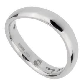 Pomellato White Gold Wave Band Ring Sz 5 1/4