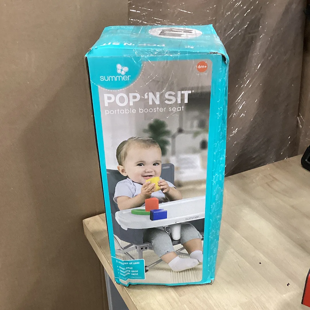Pop 'N Sit Portable Infant Booster Seat - Sport Gray