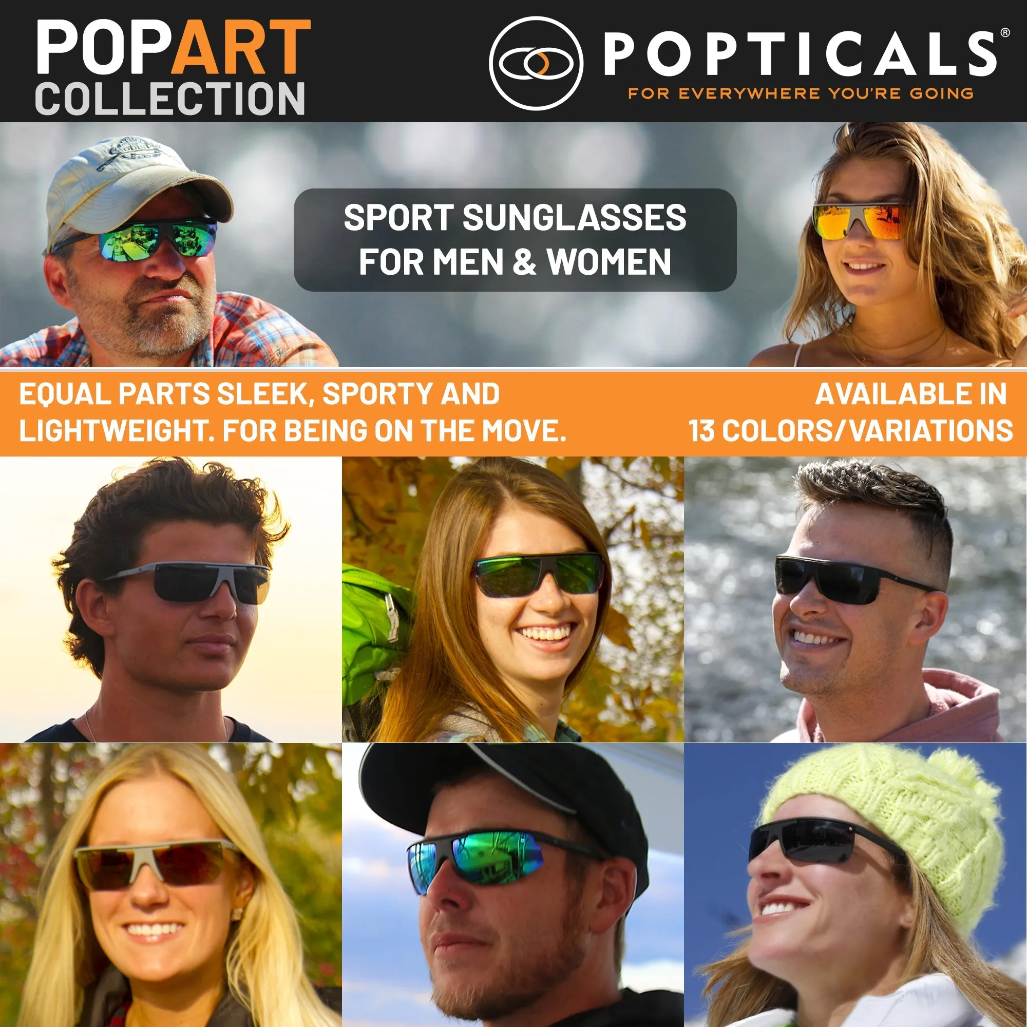 POPART | Polarized, Gloss Smoke Crystal, Gray Lens