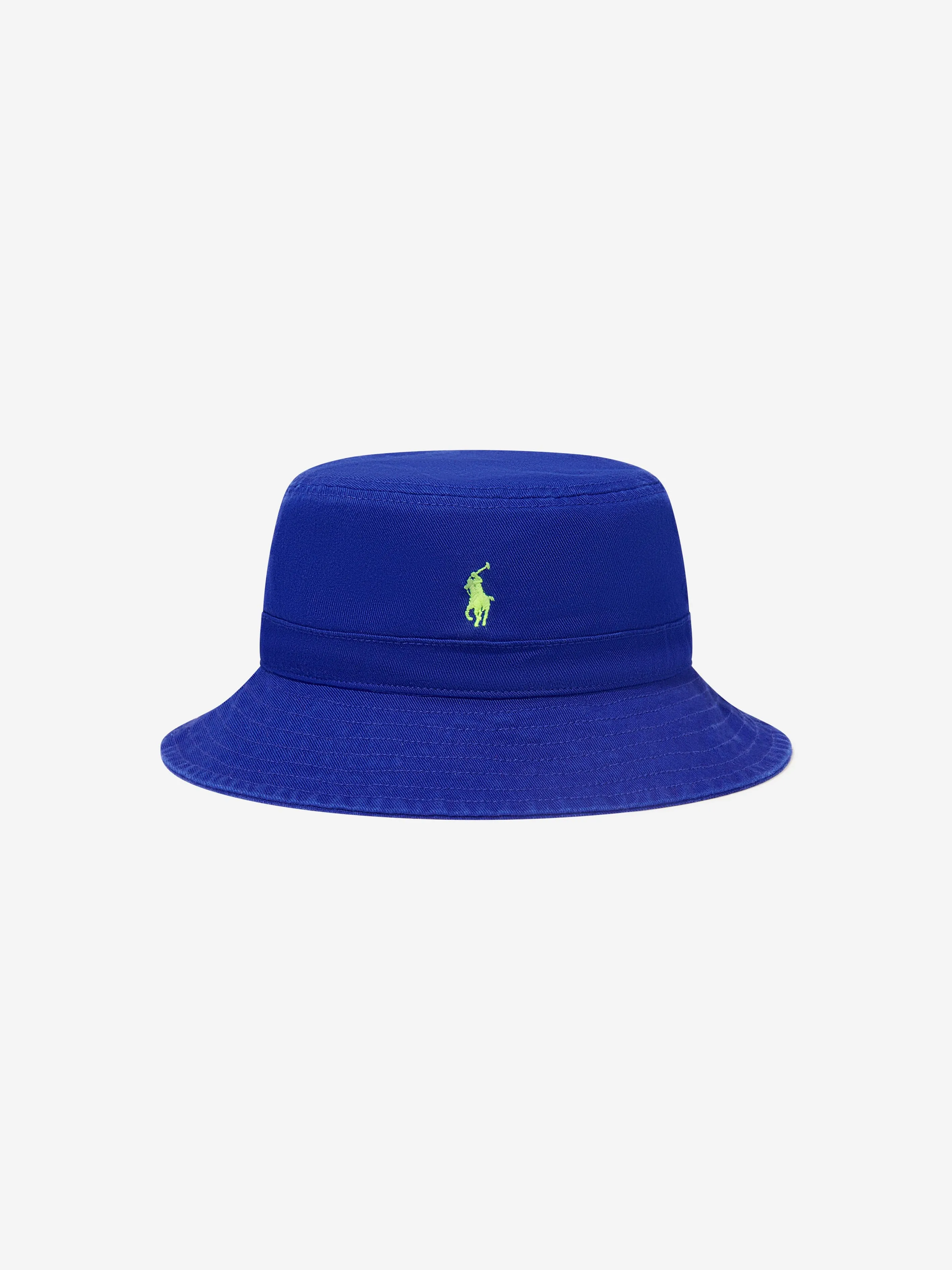 Ralph Lauren Boys Logo Bucket Hat in Blue