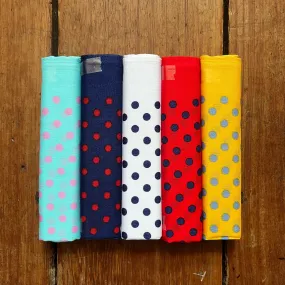 Regent - Cotton Hanky - Bandana Set of 5 - Spots
