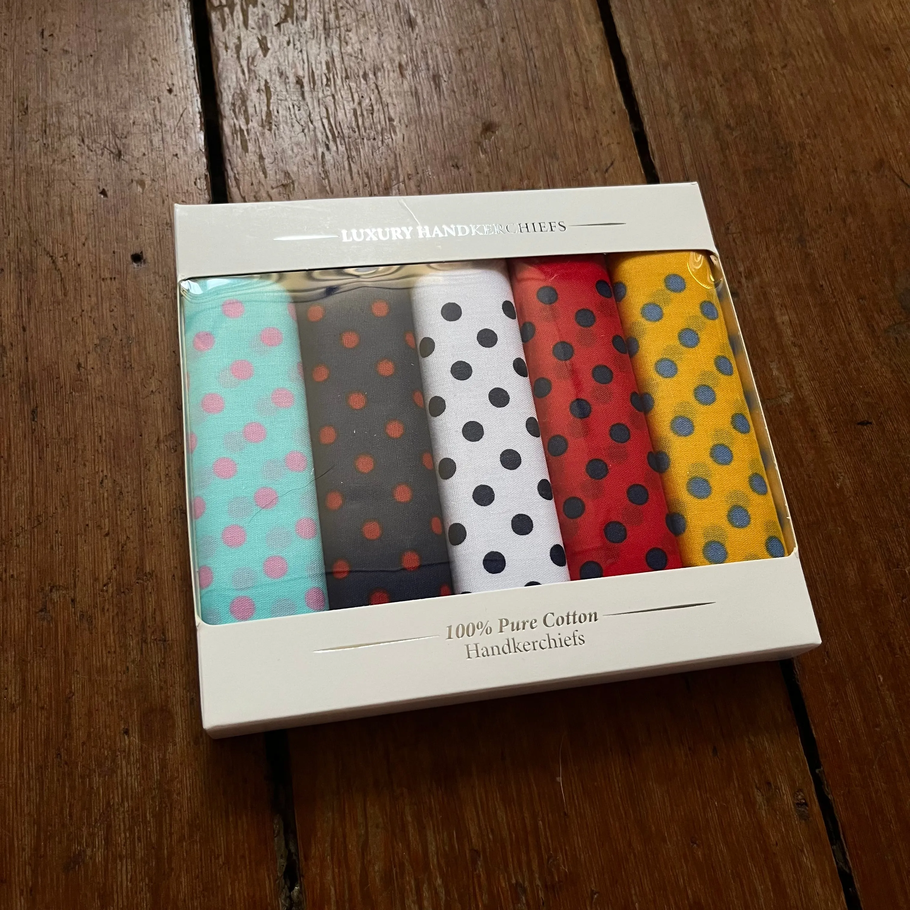 Regent - Cotton Hanky - Bandana Set of 5 - Spots