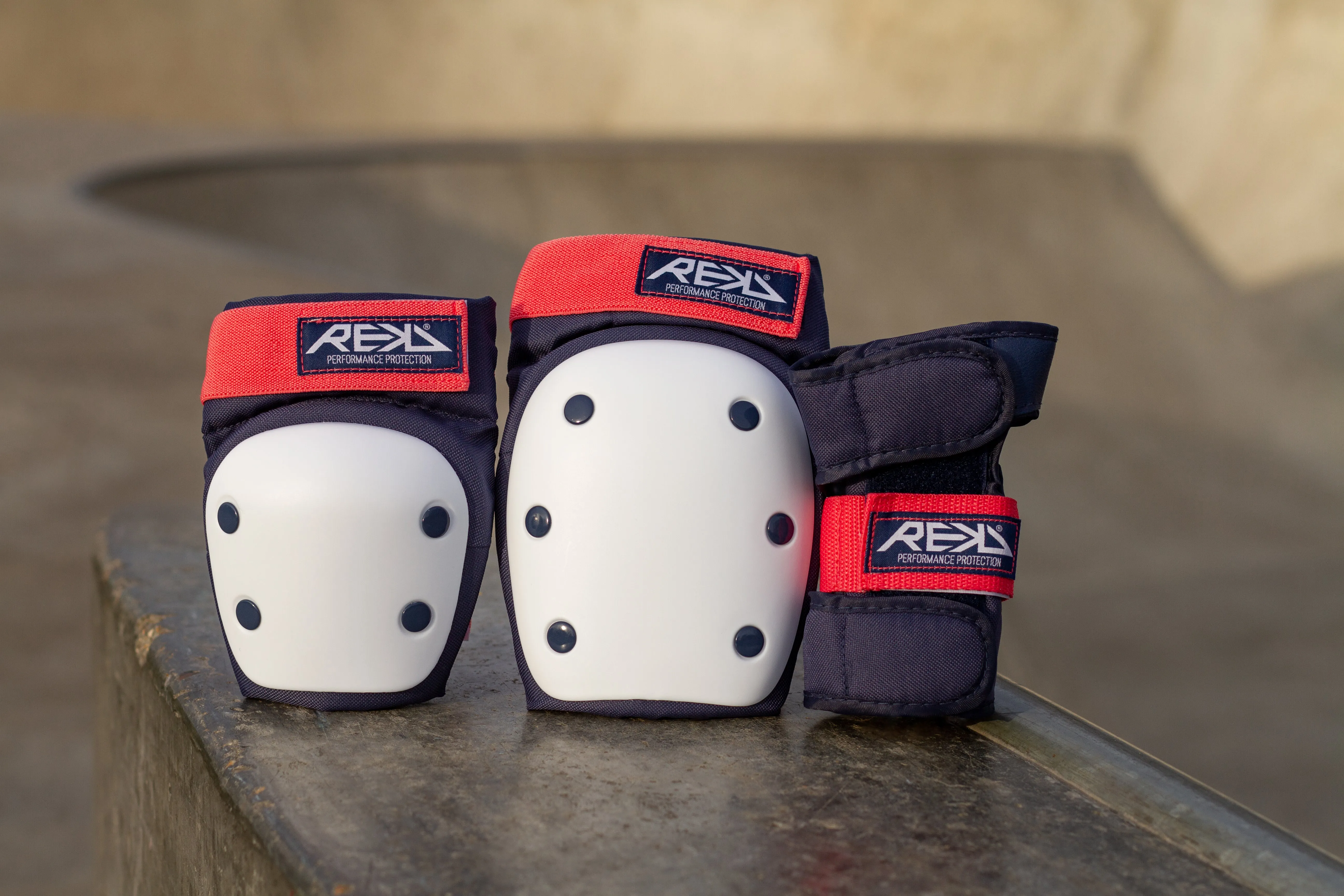 REKD Heavy Duty Skate Protection Triple Pad Set - All Colours