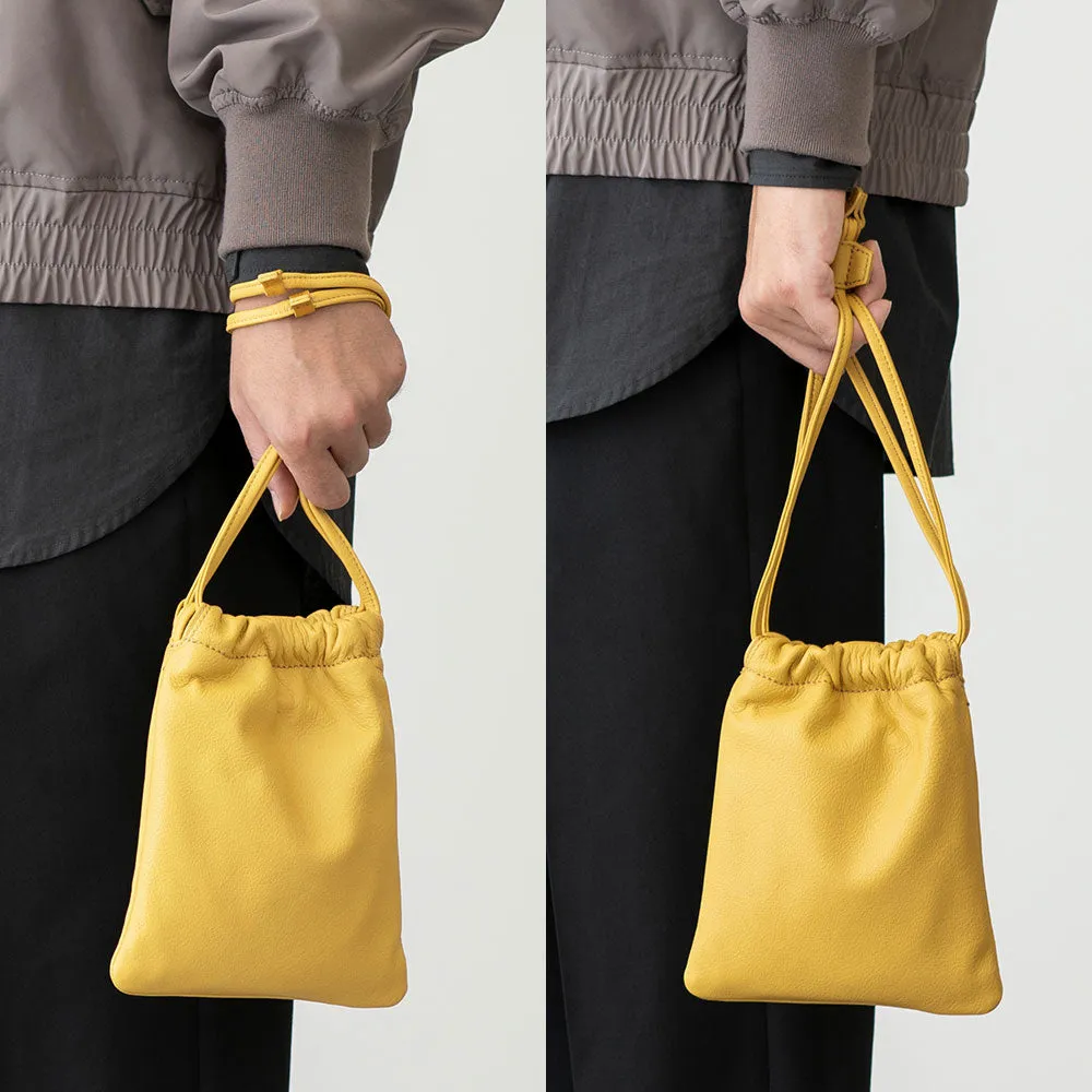 Ruffle Drawstring Pouch