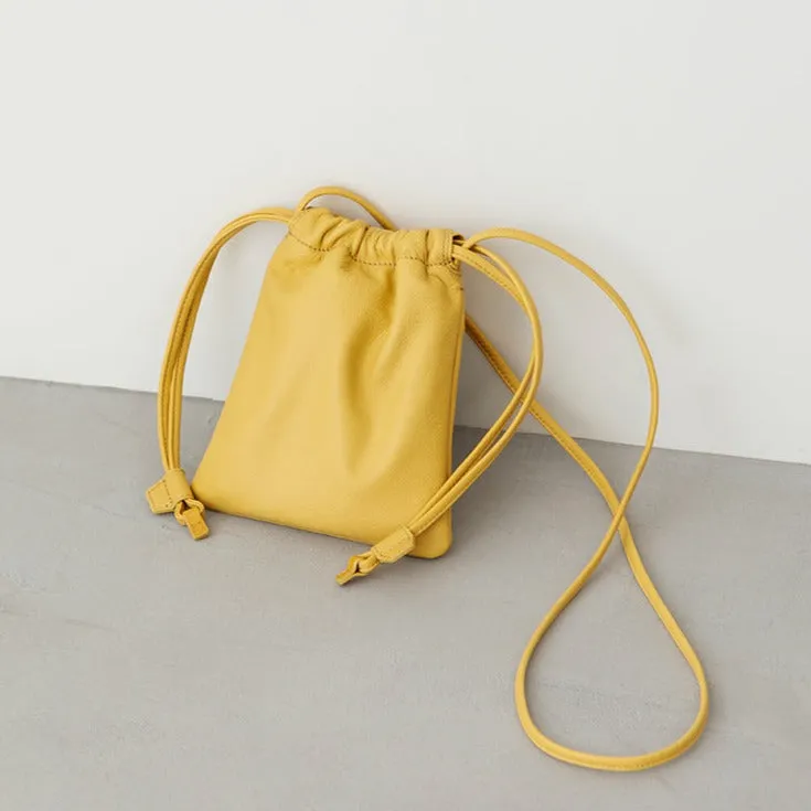 Ruffle Drawstring Pouch