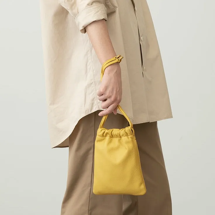 Ruffle Drawstring Pouch