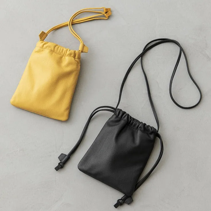 Ruffle Drawstring Pouch