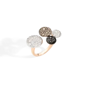 Sabbia ring in rose gold and diamonds