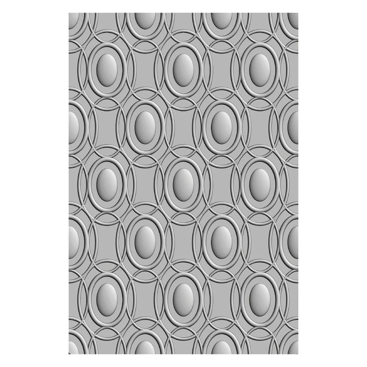 Sizzix Cosmopolitan 3D Textured Impressions Emboss Folder By Stacey Park - Golden Rings