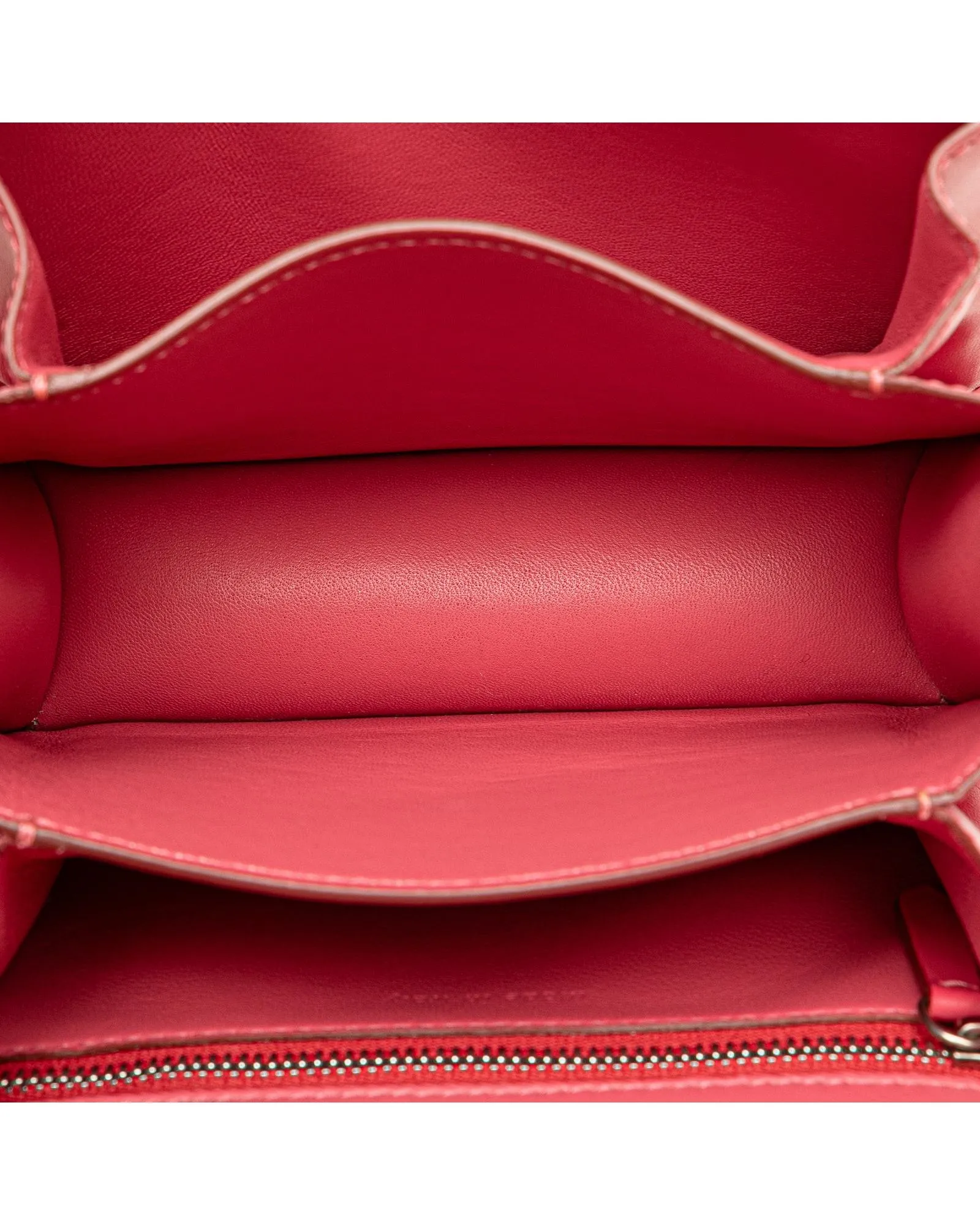 Small Calfskin Classic Box Crossbody Bag with Interior Slip and Zip Pockets