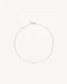 Sterling Silver Peaceful Wanderer Anklet