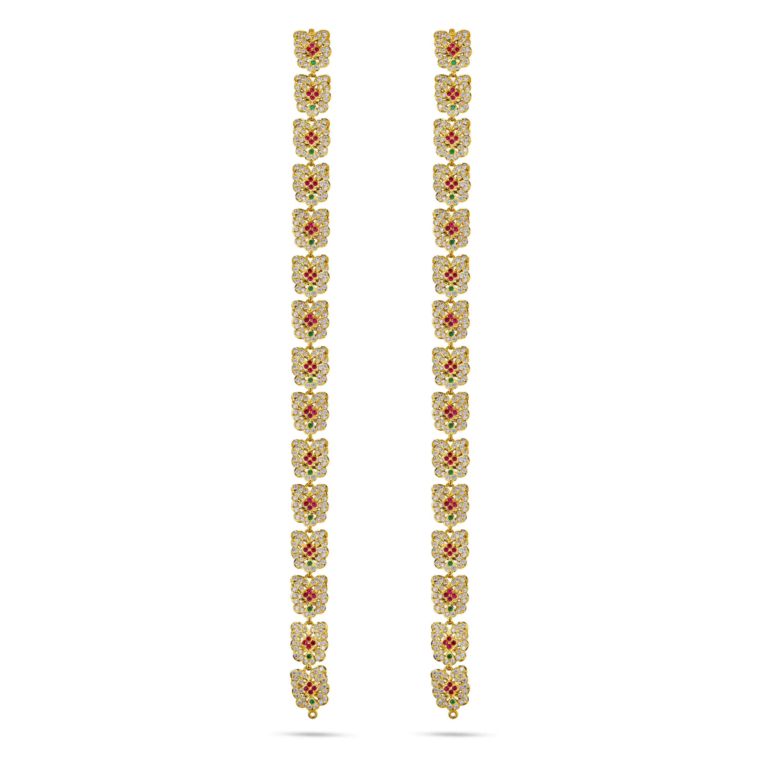 Stone Belt - 17 Inch | Waist Belt/ Multicolour Stone Jewelry/ Jewellery for Deity