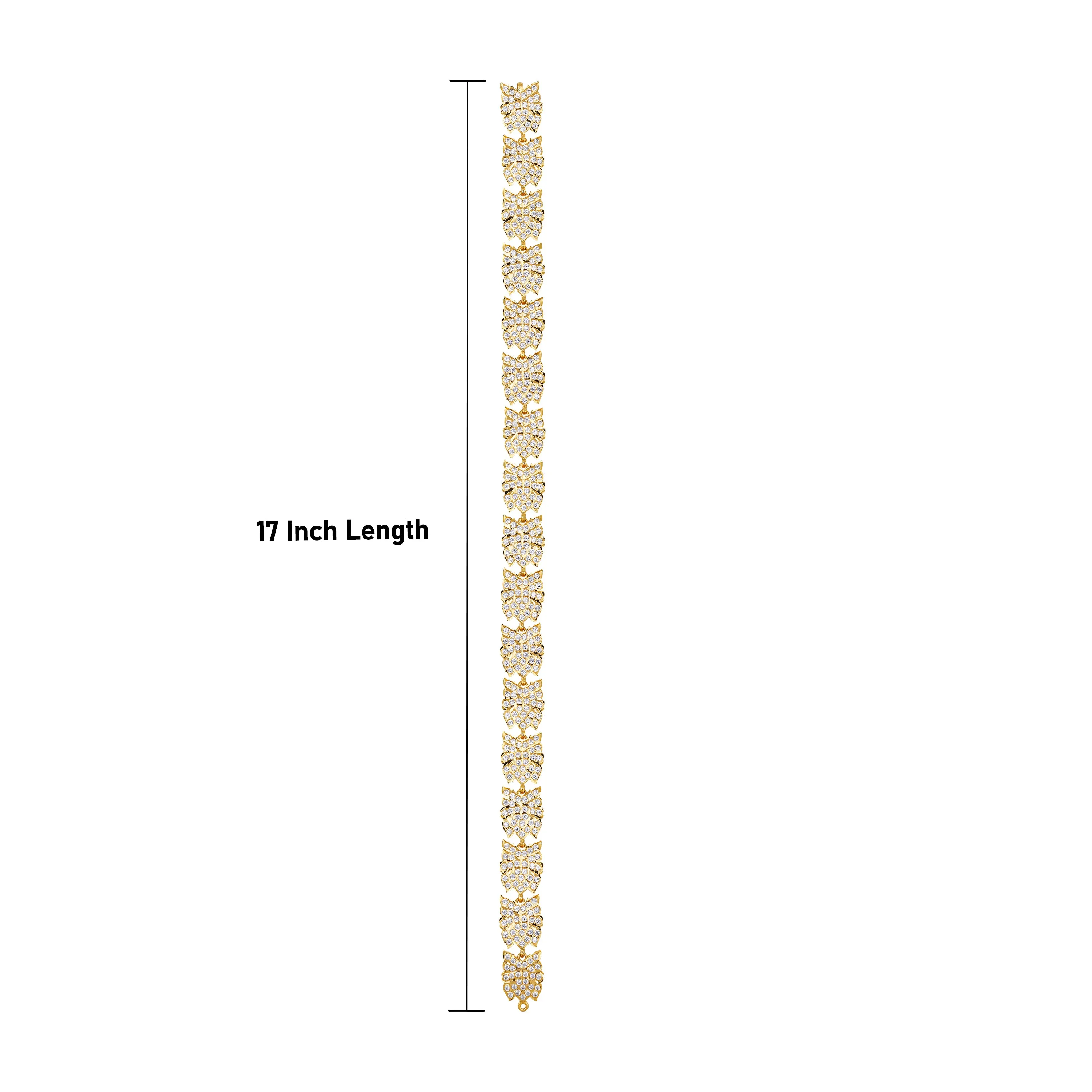 Stone Belt - 17.1 Inch | Waist Belt/ Multicolour Stone Jewelry/ Jewellery for Deity