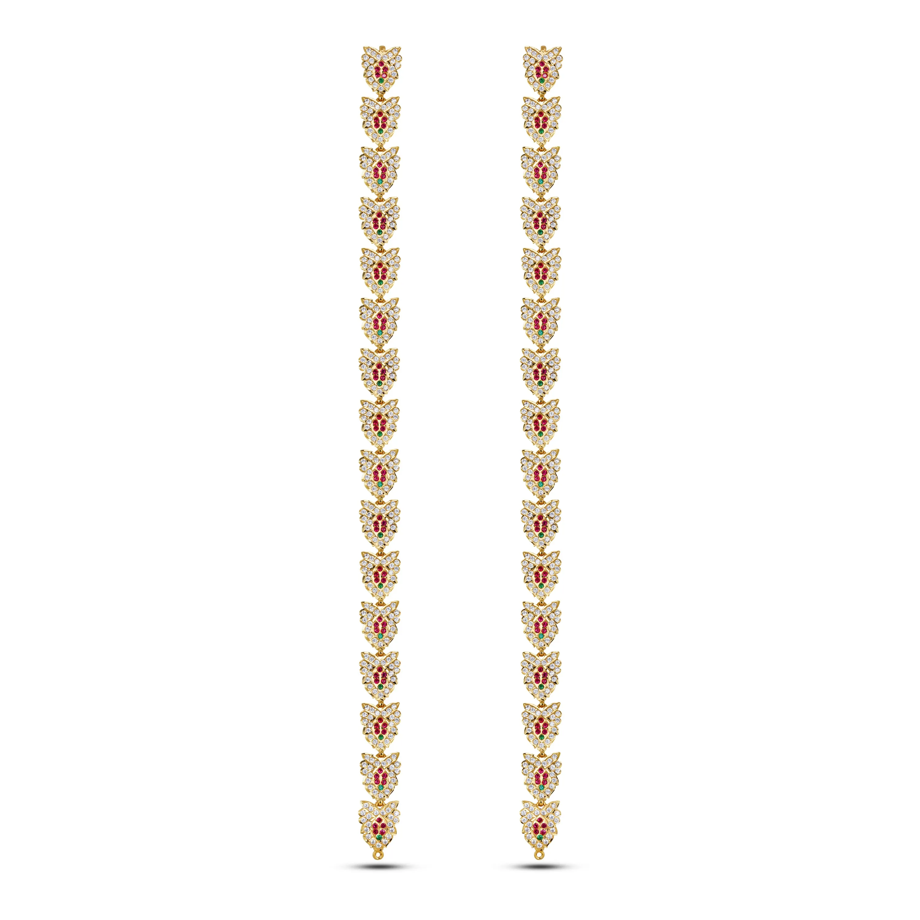 Stone Belt - 18 Inch Flower | Waist Belt/ Multicolour Stone Jewelry/ Jewellery for Deity