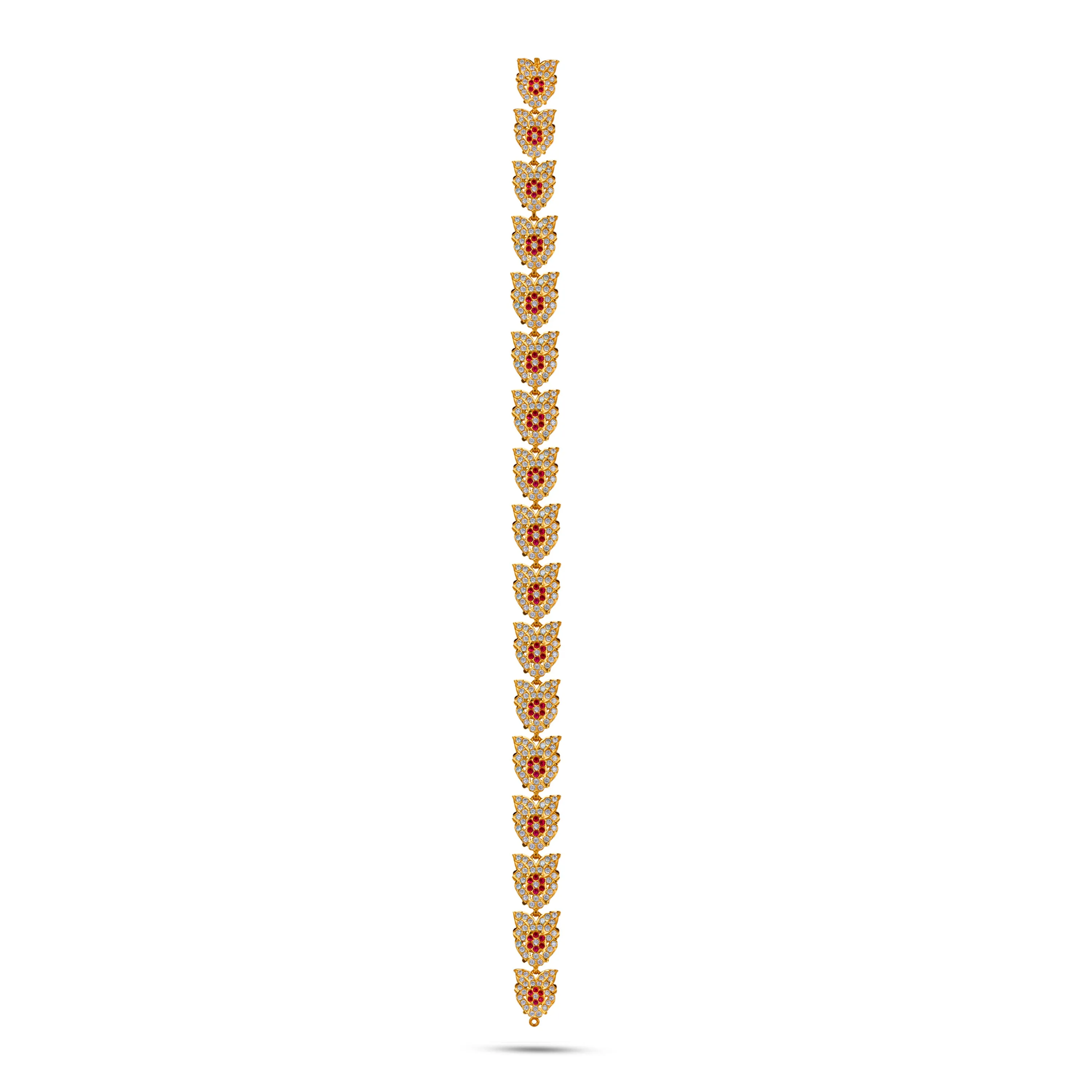 Stone Belt - 19 Inch | Waist Belt/ Multicolour Stone Jewelry/ Jewellery for Deity