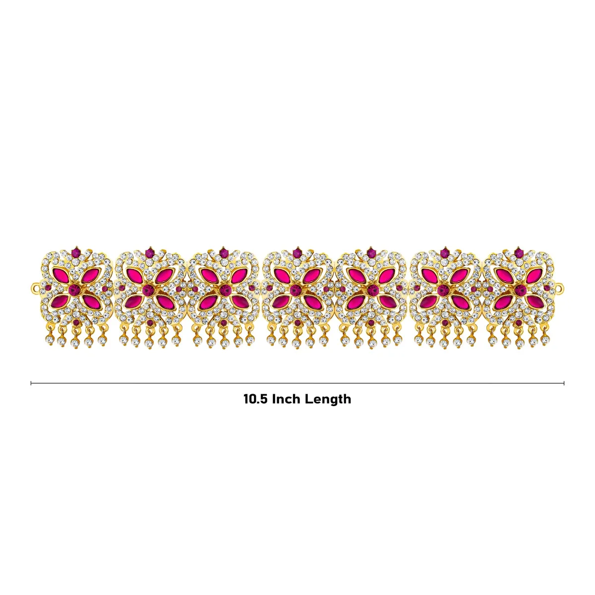 Stone Hip Belt - 10.5 Inches | Stone Jewellery/ Stone Waist Belt/ Stone Belt for Deity Decor
