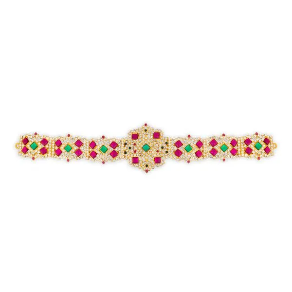 Stone Hip Belt - 11 Inch | Ottiyanam/ Waist Belt/ Stone Belt for Deity
