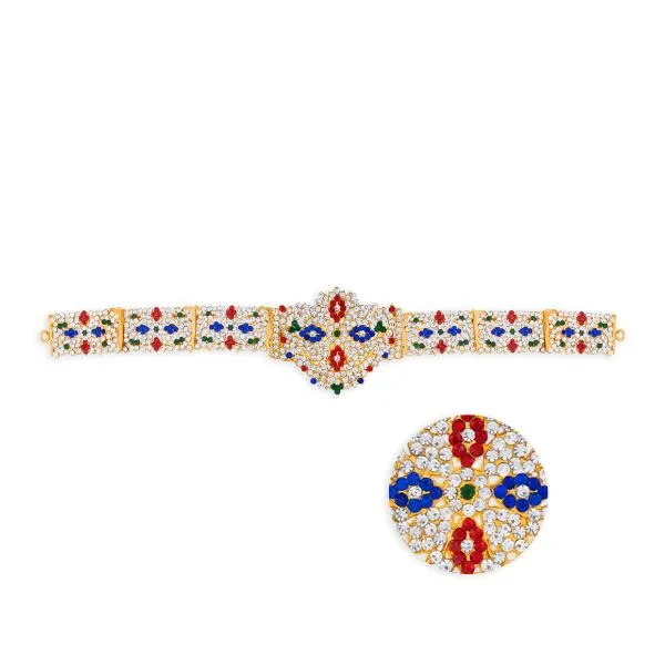 Stone Hip Belt - 13 Inch | Ottiyanam/ Waist Belt/ Stone Belt for Deity