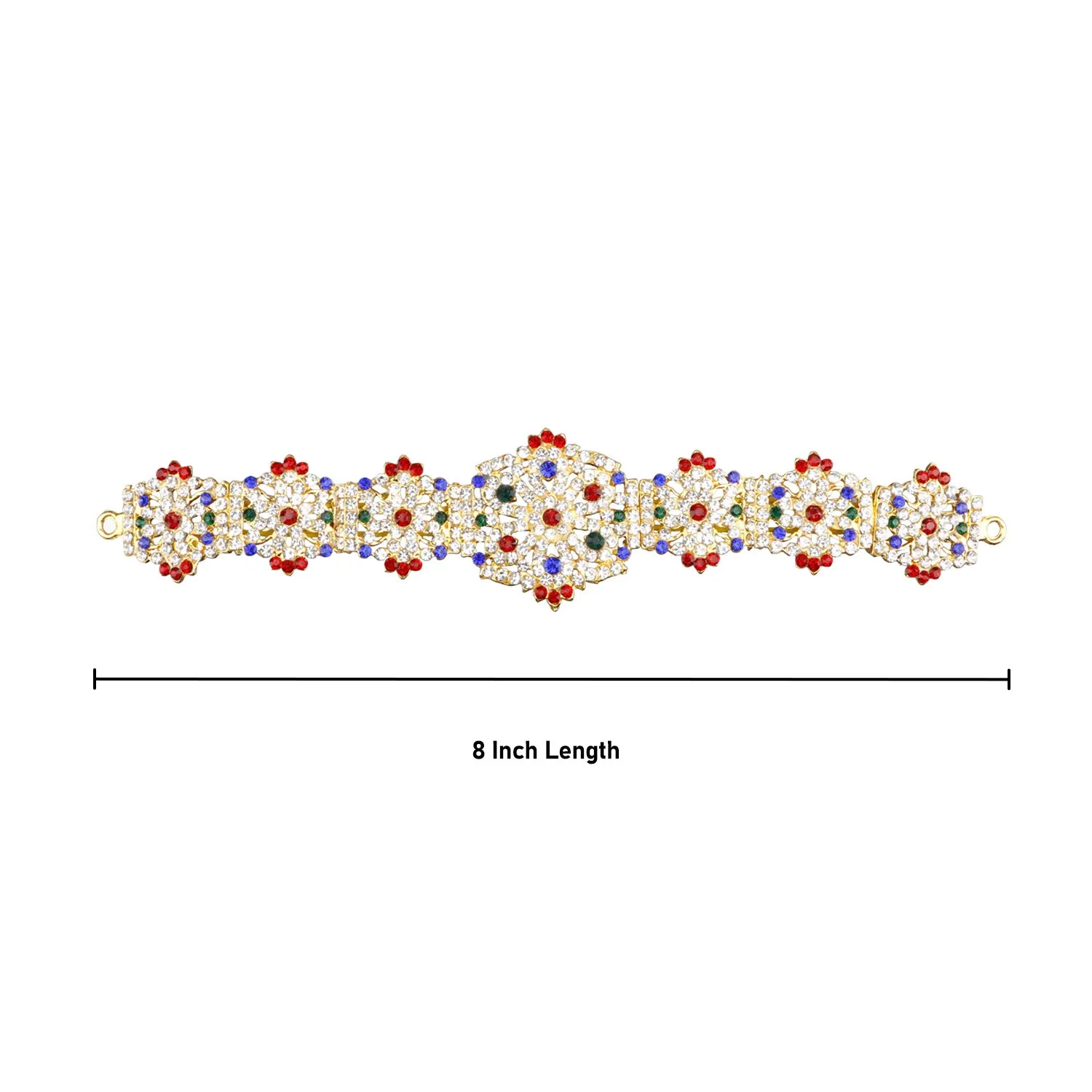 Stone Hip Belt - 8 Inch | Ottiyanam/ Waist Belt/ Stone Belt for Deity